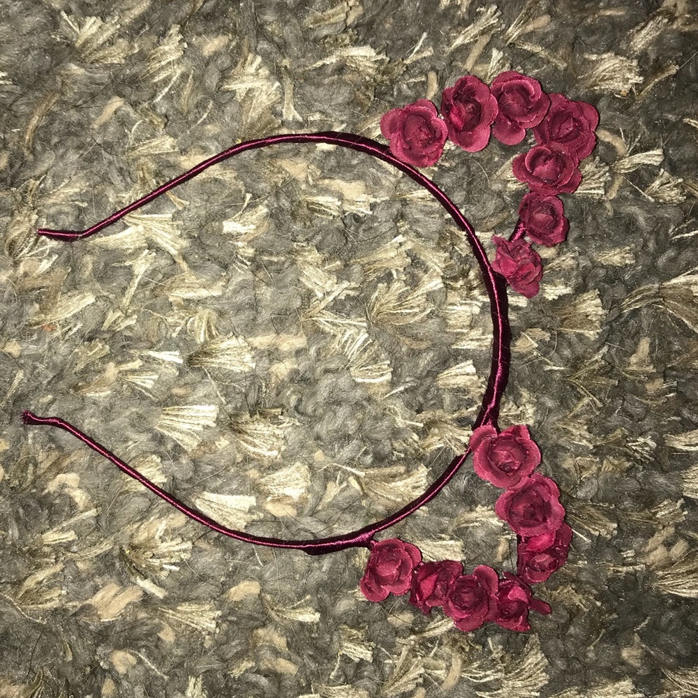 Red cat ear headband